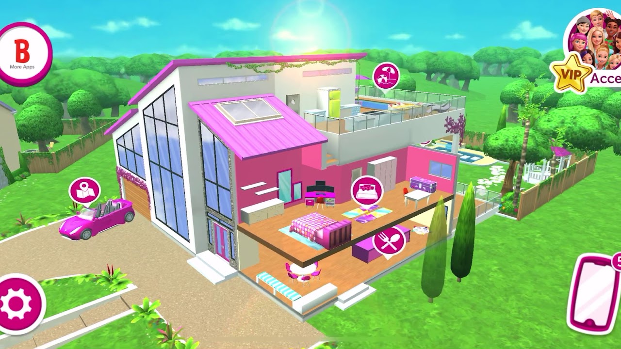 play barbie virtual world game