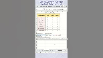 Use XLOOKUP Function to Pull Data in Excel