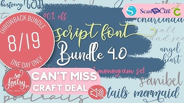 Best of Script Fonts for Crafters from So Fontsy!