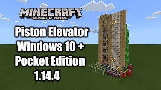 Instant Call Elevator Minecraft Pocket/Windows 10 -1.12