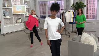 Details Susan Graver Essentials Butterknit Elbow Sleeve Bateau Neck Top on QVC Update