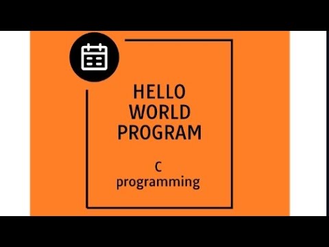 HELLO WORLD PROGRAM in C||by coding hub - YouTube