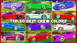 The Top 50 Best Modded Crew Colors In GTA 5 Online! (Bright Colors, Secret Neon, & More!)