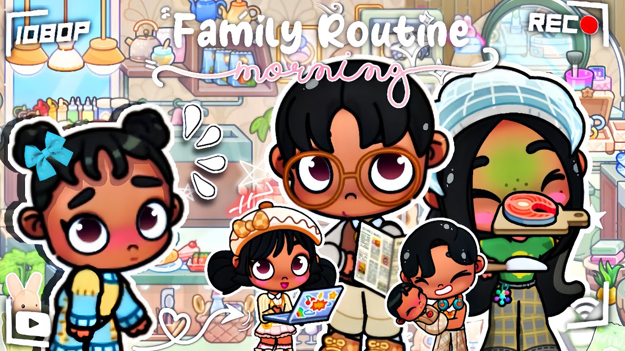 Avatar World Routine *AESTHETIC* Family morning routines in AVATAR WORLD + || *voiced ...