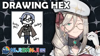 【DRAWING ZATSUDAN】 Let's Draw Hex! 🖤❗ 【NIJISANJI EN | Aia Amare 】