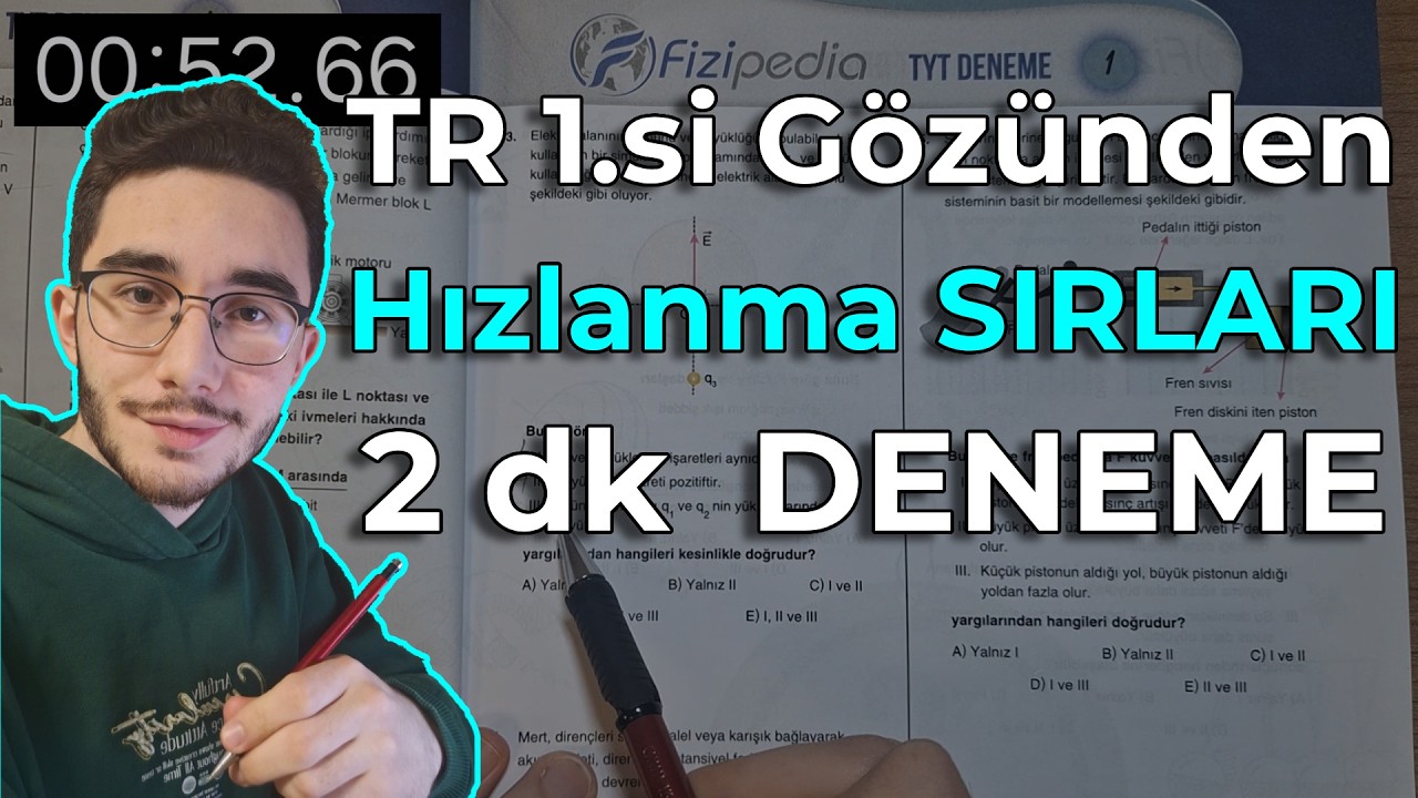 2 dk'da TYT FİZİK DENEME ÇÖZÜMÜ