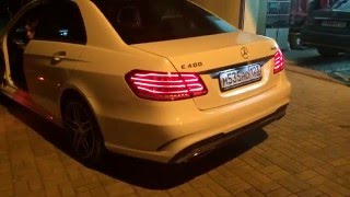спортивный выхлоп  Amazing Mercedes W212 E400 tuning AMG Exhaust system