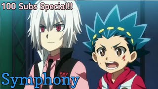 Beyblade burst Friendship Valt And Shu •AMV• 100 Subs special!!