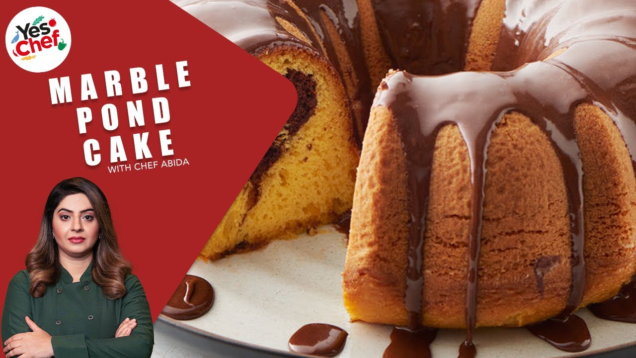 Marble Pond Cake Recipe By Chef Abida - We Love Food