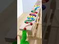 Marble Run ASMR ☆ HABA Wave Ramp & Pop Tube, Stylish glass 66 #shorts #marblerun @onemarblerun