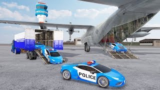 US Police Transporter Plane Simulator 2019 - Transport Games - Android GamePlay HD screenshot 5