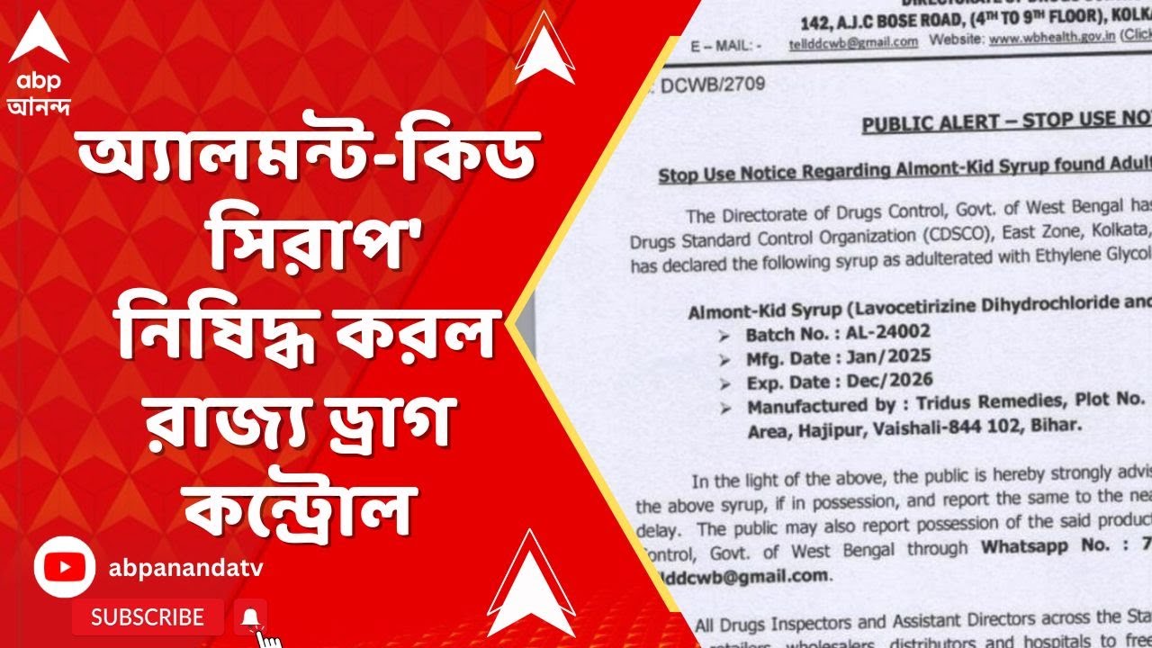 Mamata Banerjee | এবার এরাজ্যেও নিষিদ্ধ শিশুদের আরও একটি কাফ সিরাপ
