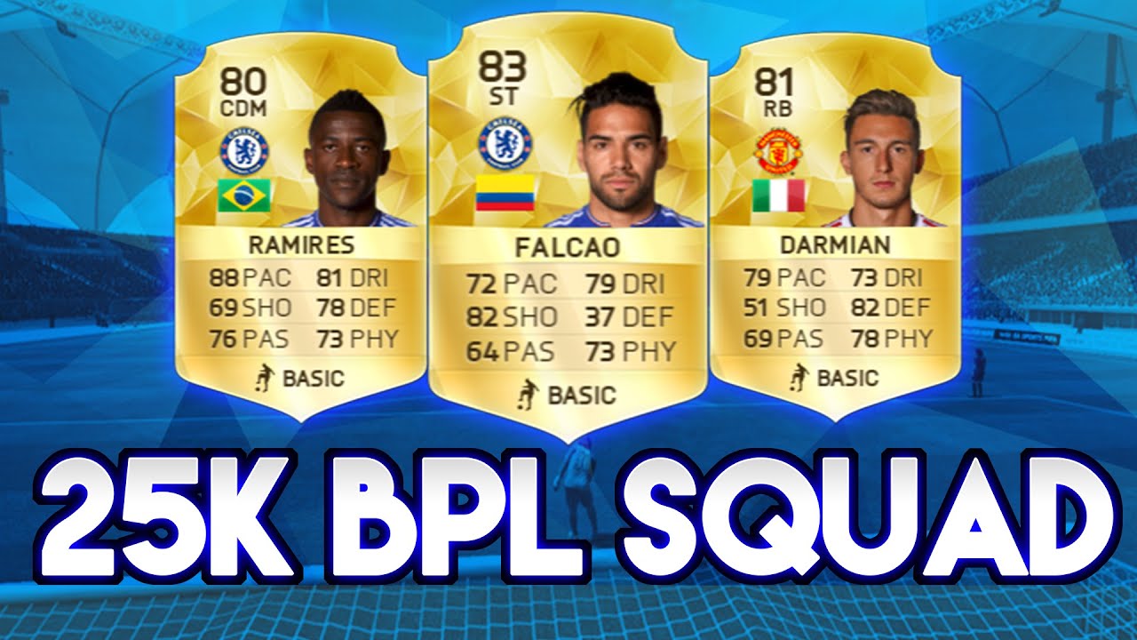 FIFA 16: INSANE 25K BPL SQUAD BUILDER!
