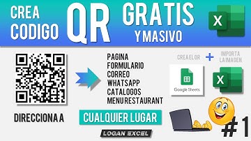 Generar Código QR gratis en excel, códigos masivos QR en Excel, crear imagen de QR en Excel