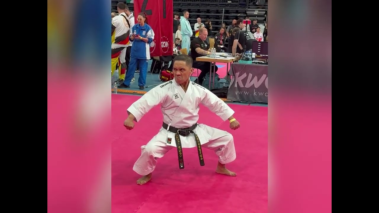 World Championship Martial Arts Karate Black Belt Tournament Performance 