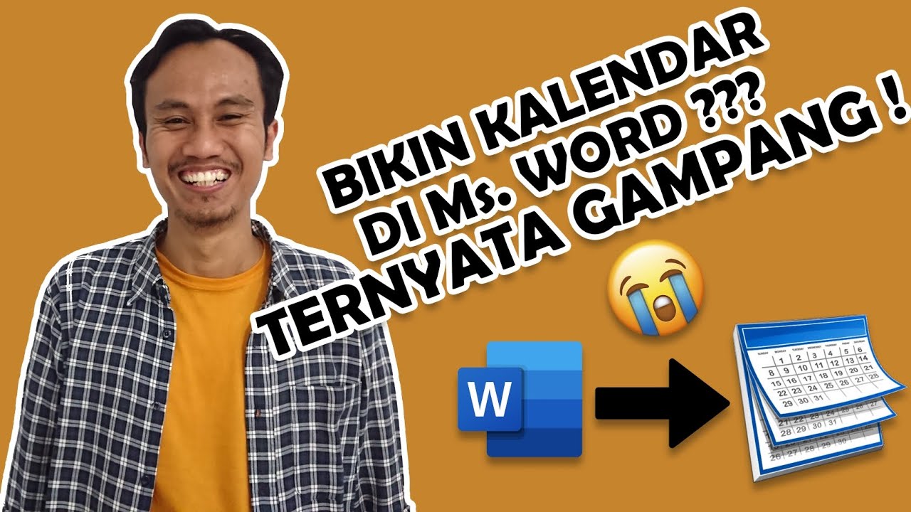 KALENDER MICROSOFT WORD #tutorial #msword #kalender - YouTube