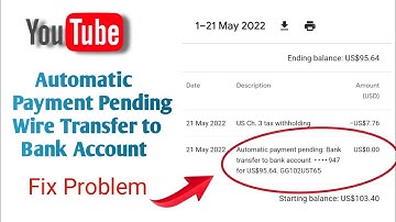 Automatic payment pending wire transfer to bank account | How to Fix Pending Problem