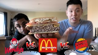 Signature Cheeseburgers: McDonald's vs Wendy's vs Burger King | Food Fight