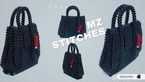 DETAILED way to make this ELEGANT  handmade BEADED BAG//DIY Beaded Bag//DIY Tutorial