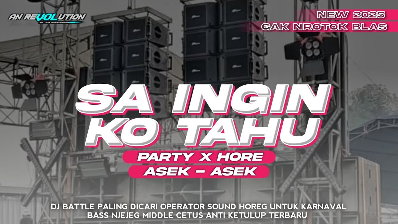DJ SA INGIN KO TAHU PARTY ASEK-ASEK TERBARU || BASS NJEDUG || AN REVOLUTION