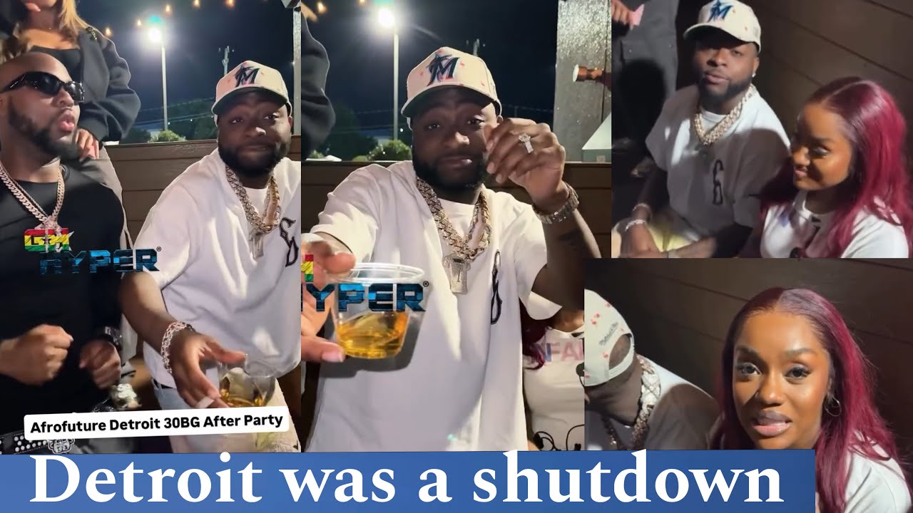 DAVIDO DISTURBIN DETROIT WITH CHIOMA AND KING PROMISE AS HE SHUTDOWN AFROFUTRE