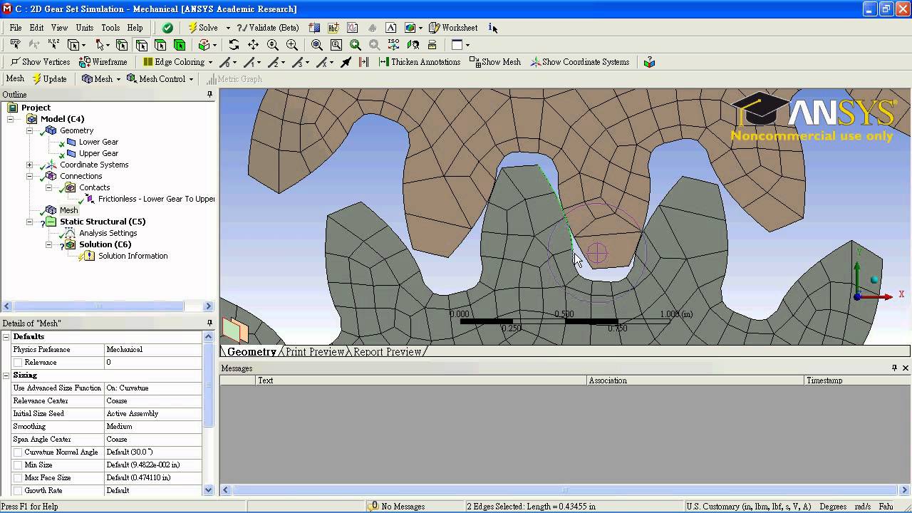 ANSYS WORKBENCH ANALYSIS TUTORIAL ON Spur Gears YouTube