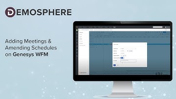 Adding Meetings and Amending Schedules in Genesys WFM