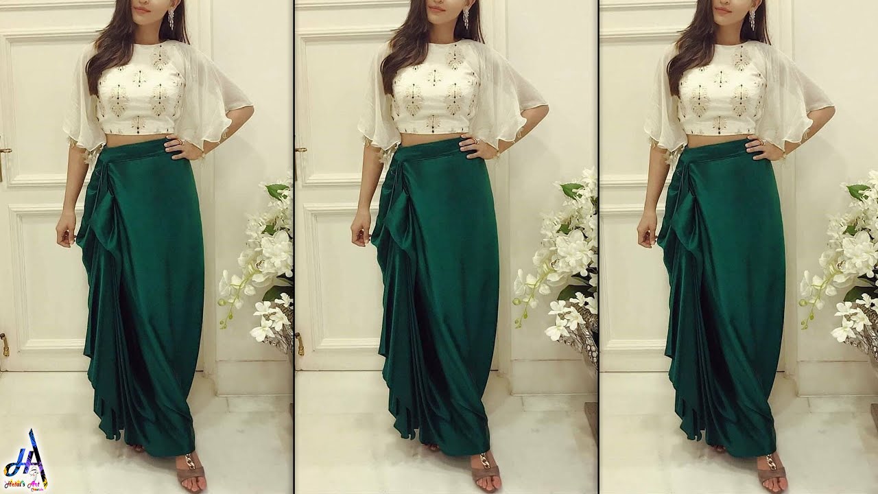 Trendy Dresses !!! Party Wear DIY Crop Top Cutting & Stitching YouTube