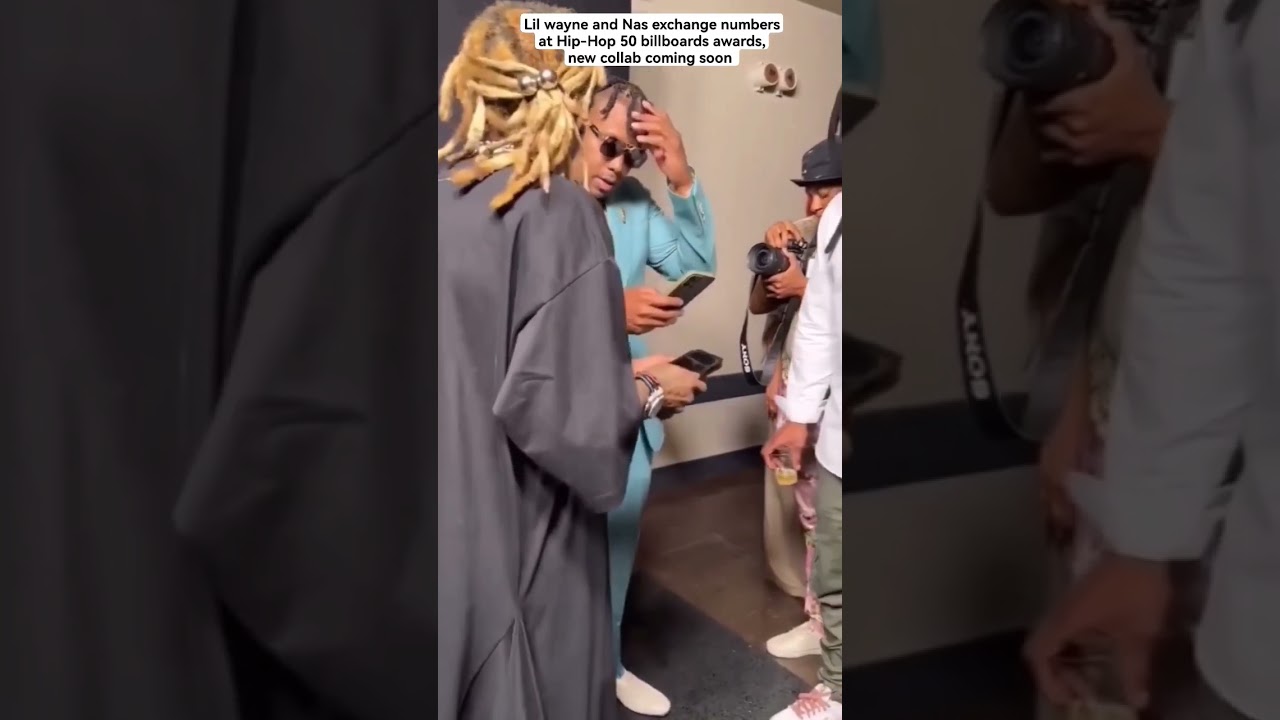 Lil wayne and Nas exchange numbers at Hip-Hop 50 billboards awards, new collab coming soon