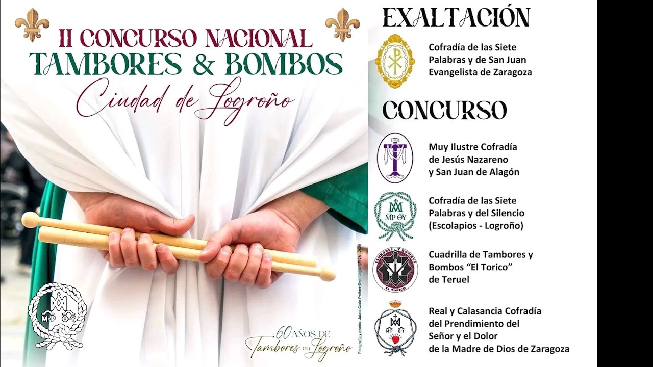 II Concurso Nacional de Tambores y Bombos  - CIUDAD DE LOGROÑO - 21/2/2026.