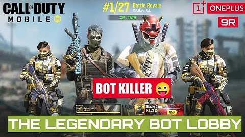 The Ultimate Legendary BOT Lobby in Call of Duty Mobile Battle Royale | Introducing OPTRON as BOT