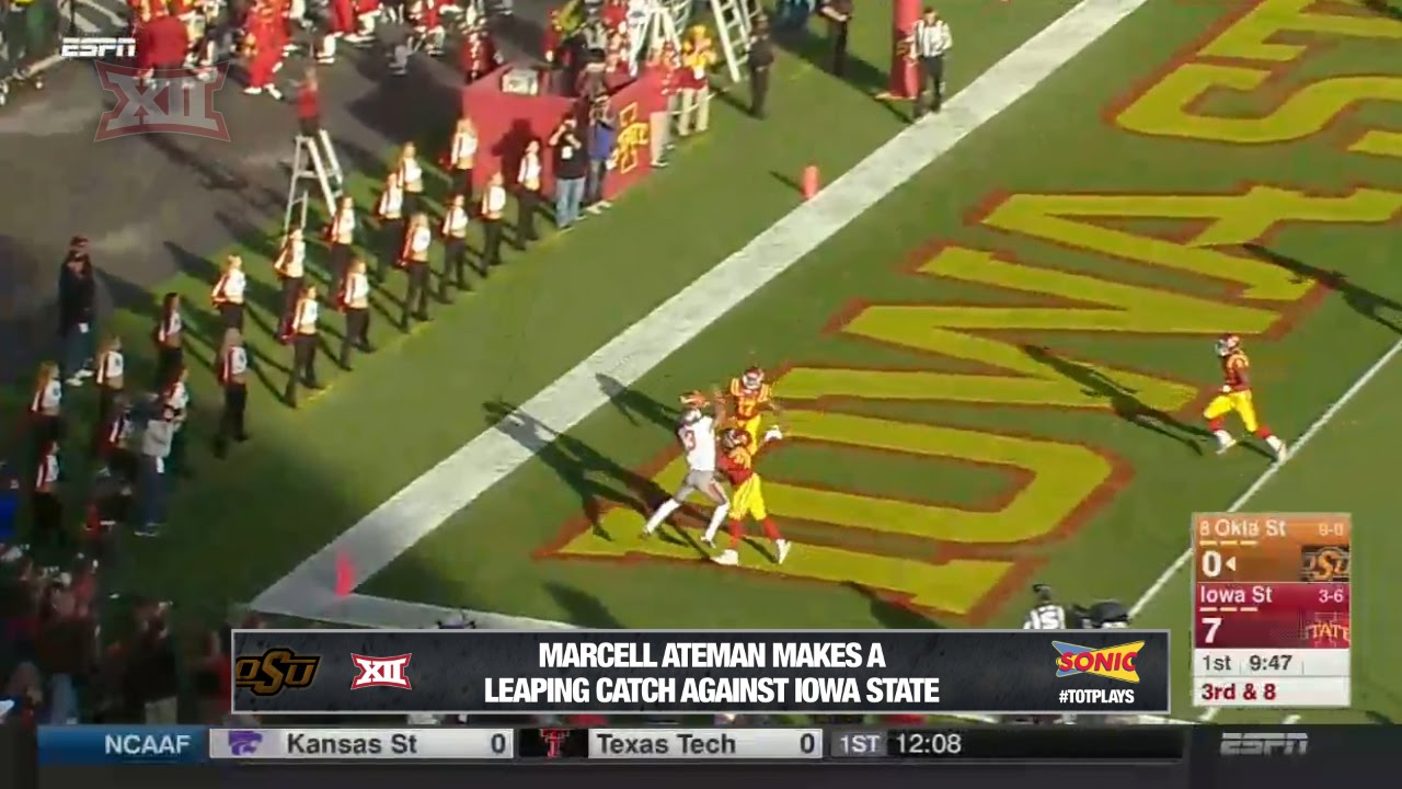 Big 12 #TotPlays Week Eleven Nominee: Oklahoma State's Marcell Ateman collegiate high school