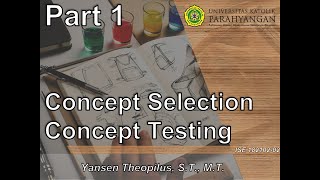 Product Design - Concept Selection and Testing (Part 1)