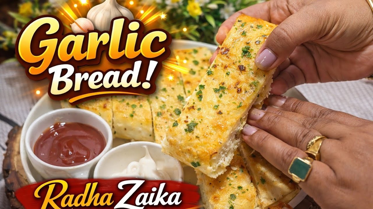 Domino's style Garlic bread by Radha zaika 