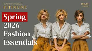 7 Elegant Spring Fashion Essentials Every Woman Needs in 2026 | Timeless & Effortless Style