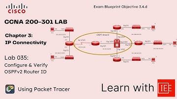 CCNA 200-301 Lab | Chapter 3 IP Connectivity | Lab 035 Configure & Verify OSPFv2 Router ID
