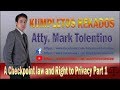 KR: Checkpoint law and Right to Privacy Part 1