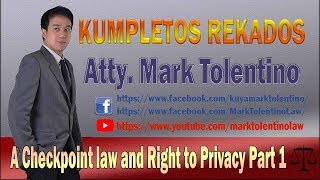 KR: Checkpoint law and Right to Privacy Part 1