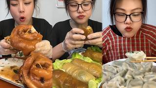 Mukbang food challeng new with real sound #d9mukbang #mukbang screenshot 4