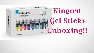 Live Unboxing of Kingart Gel Sticks!!