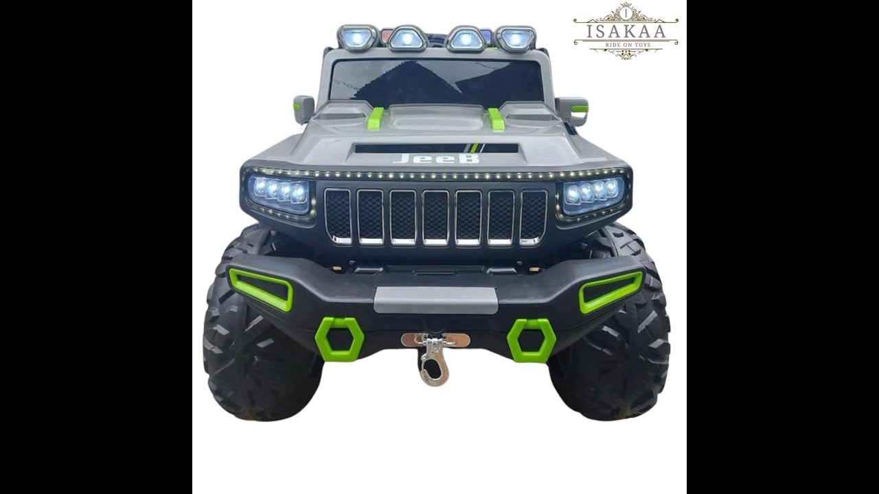 Kids Jeep ISAKAA JB500 4 Wheel Drive 2 Seater Jeep for Kids YouTube