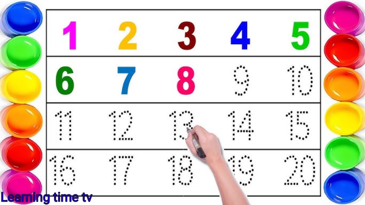 ✍️ Write 123 Numbers | Counting For Kids | Counting Video For Kindergarten |