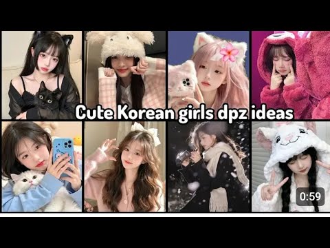 Cute korean girls dpz ideas 💡 💜🫶