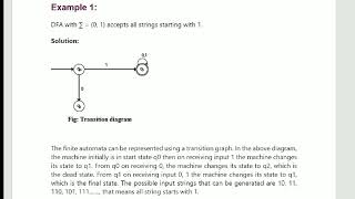 WHAT IS AN AUTOMATA, WHAT IS THE TRANSITION DIAGRAM ,STRUCTURAL REPRESENTATION OF AUTOMATA