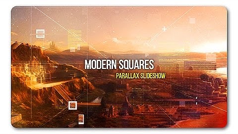 After Effects Template: Modern Squares | Parallax Slideshow