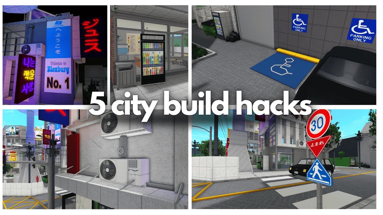 5 Bloxburg Build Hacks For Your City The_Hazzard_78 YouTube