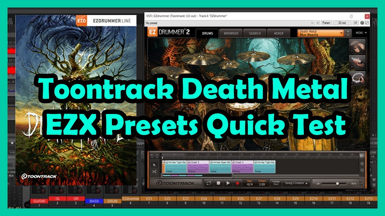 Toontrack Death Metal EZX Presets Quick Test YouTube