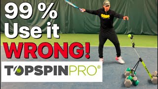 トップスピンプロ　Top spin pro TopspinPro - Tennis Training Aid, Learn Topspin in 2 Minutes