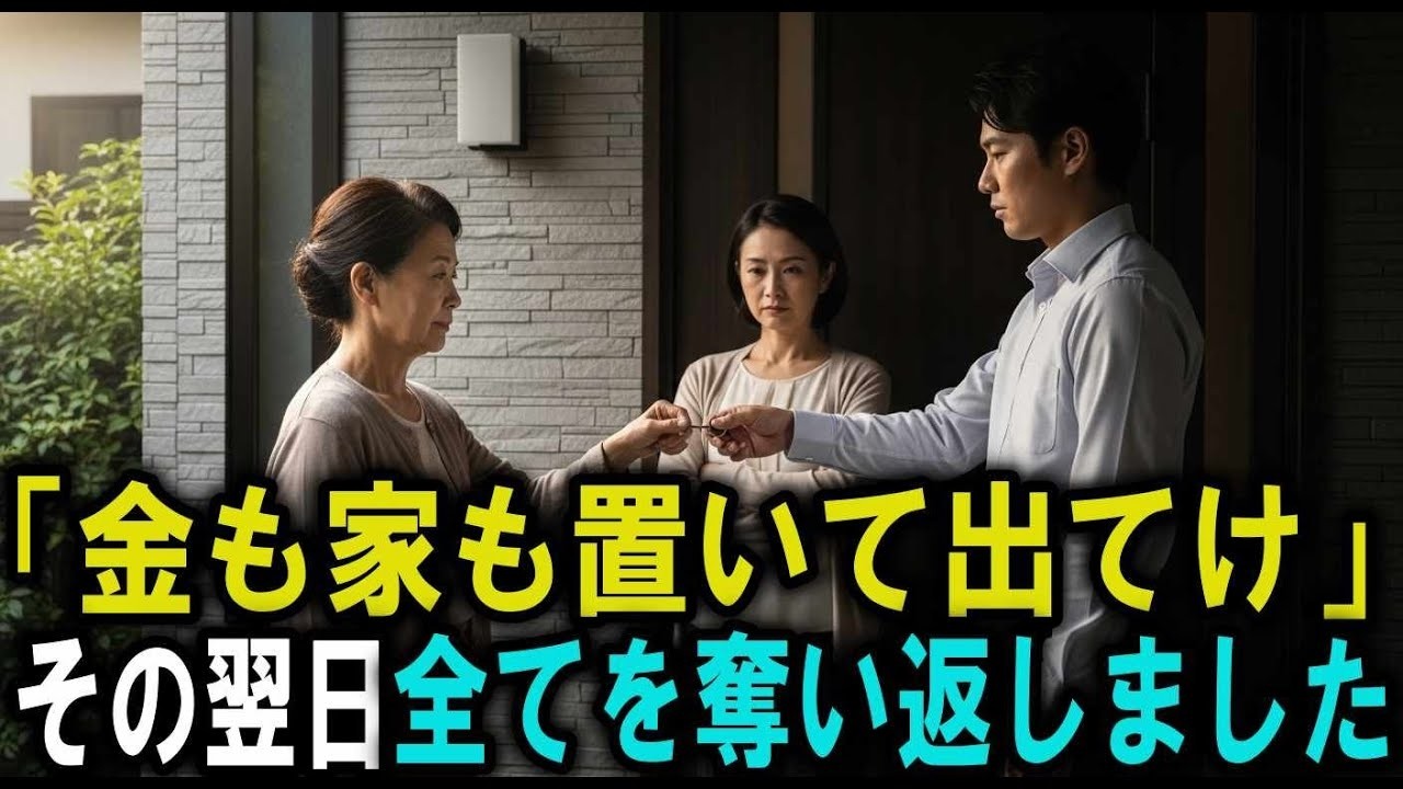 「金も家も置いて出てけ！」息子夫婦の暴言に黙って家を出た翌日——“強制退去通知”で全てを奪い返しました