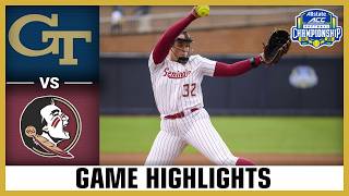Georgia Tech vs. Florida State Game Highlights | 2026 ACC Softball Championship (Quarterfinals)